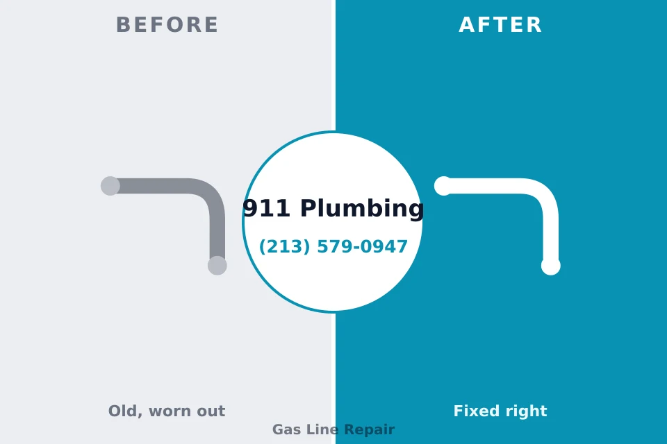 Before and after: plumbing repair Morrow, OH